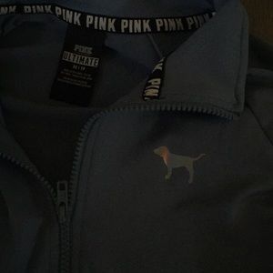 vs pink ultimate half zip